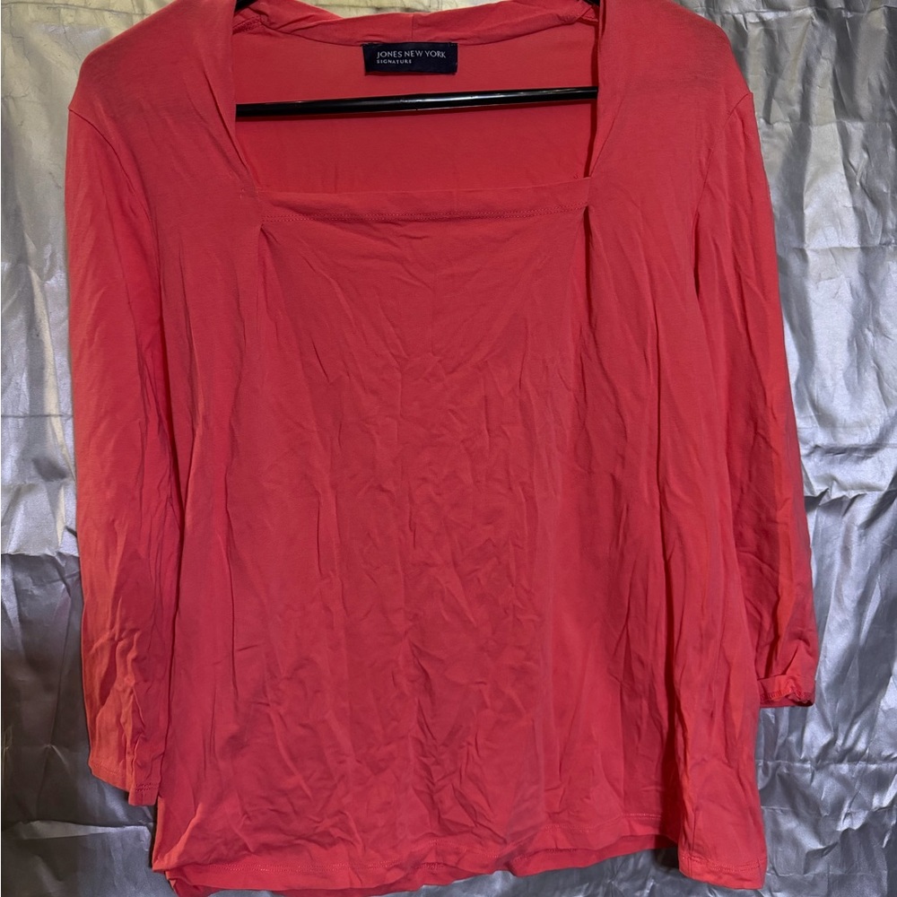 Jones New York Coral Blouse